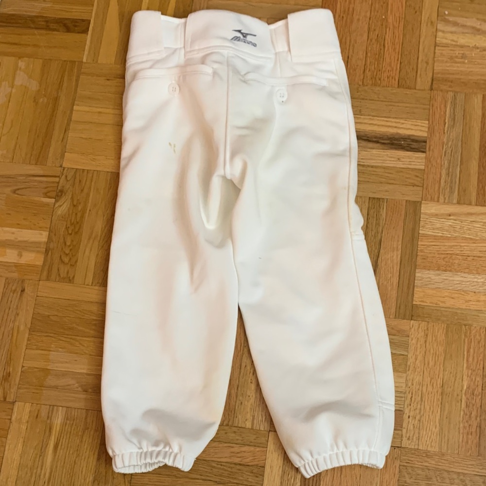 Mizuno Youth Small (7/8) Softball / Baseball Pants WHITE